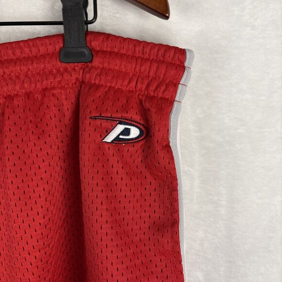 Vintage Pro Player Ohio State Buckeyes Basketball Shorts 2XL Men Red Perforated - Picture 2 of 5